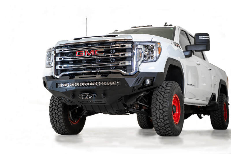 GMC Sierra 2500 Bumper - Front - Addictive Desert Designs - Stealth Fighter - Hammer Black - `20-`27